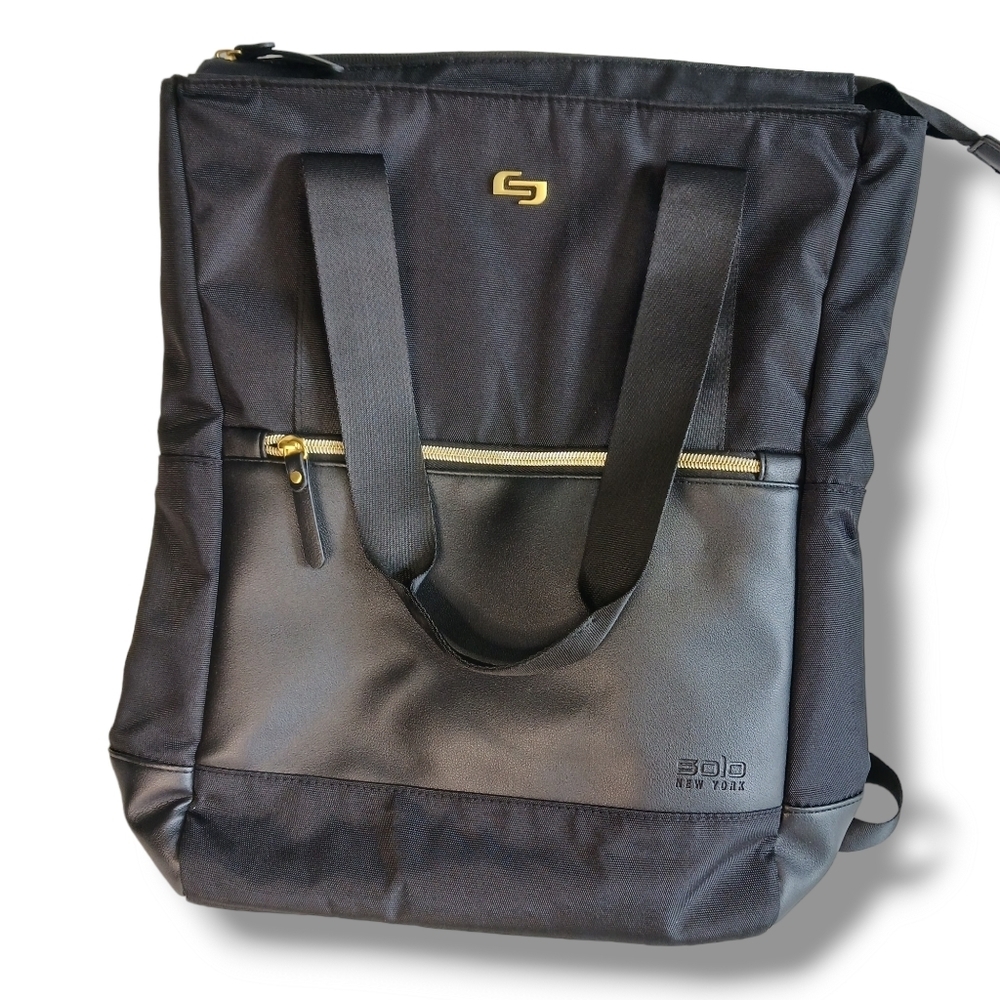 Solo New York Hybrid Tote Backpack Luggage Strap Laptop Travel NWOT School